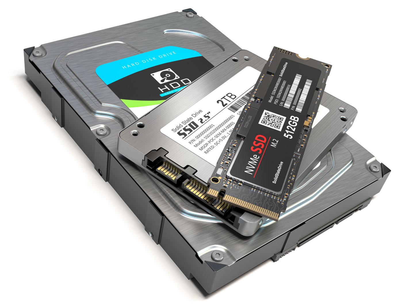 PC storage: what is hdd, ssd, m.2?