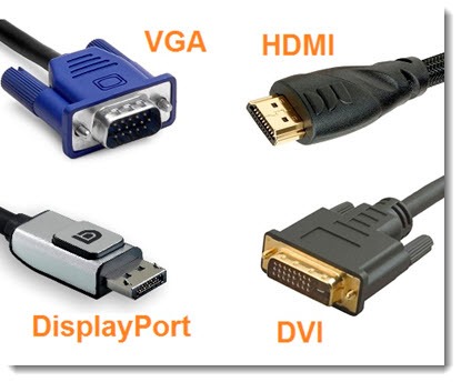 The basic concept of vga, dvi, hdmi & displayport